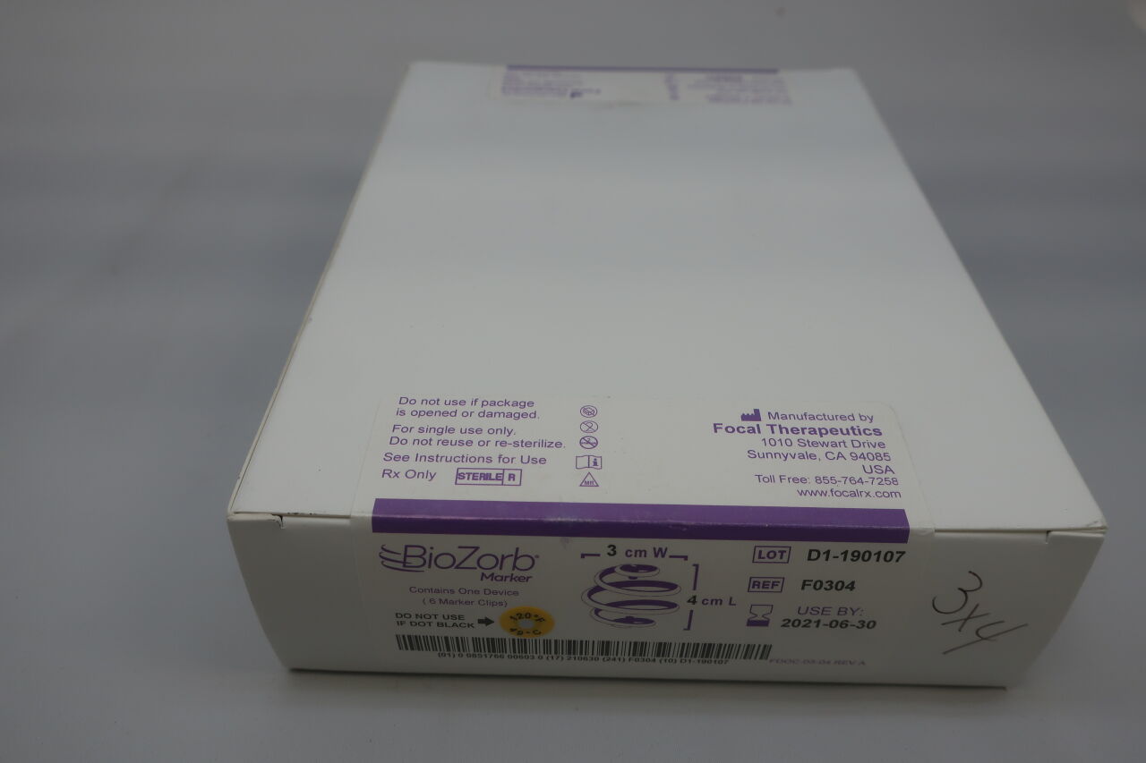 F0304 - HOLOGIC - BioZorb 3D Bioabsorbable Marker, 3 x 4 cm, (BX/1) - ( Expiry Date: 2024-01-07 )