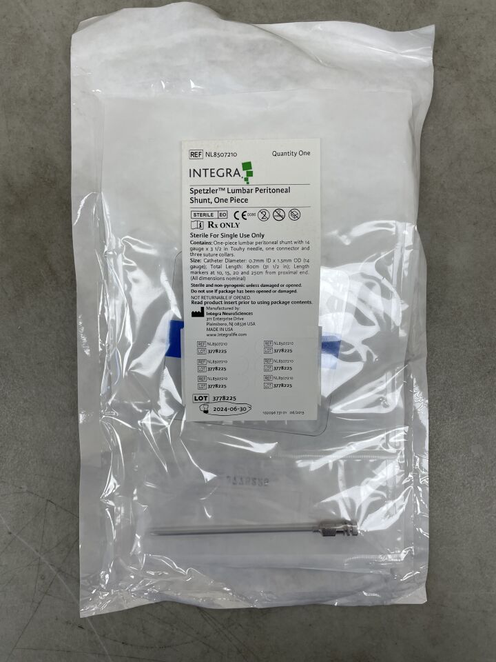NL8507210 - INTEGRA - Spetzler Lumbar-Peritoneal Shunt Kit, 80cm, (EA) - ( Expiry Date: 2024-06-30 )
