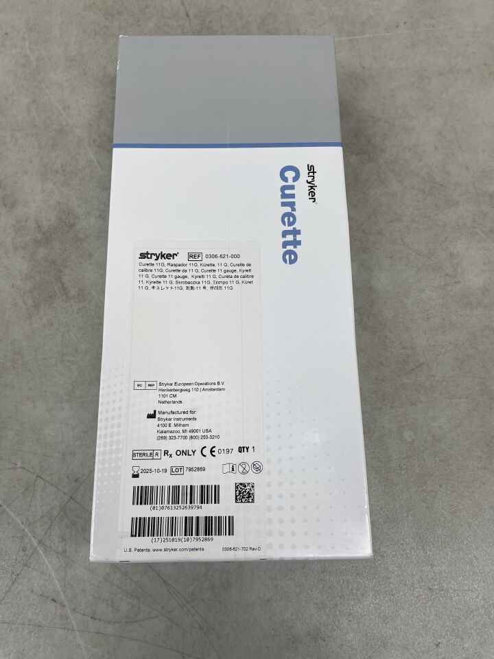 0306-621-000 - STRYKER - Interventional Spine iVAS Curette 11G, (BX/1) - ( Expiry Date: 2025-10-19 )