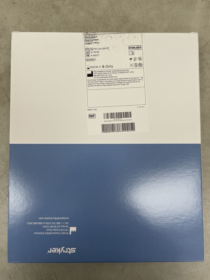 F5C-QA-005-RT-REP - STRYKER - Biosense Webster Compli Electrophysiology Catheter - Fixed Curve - NON NAV - 5mm - A-Josephson Type/Yellow - 5Fr x 110cm, (BX/1) - ( Expiry Date: 2025-09-14 )