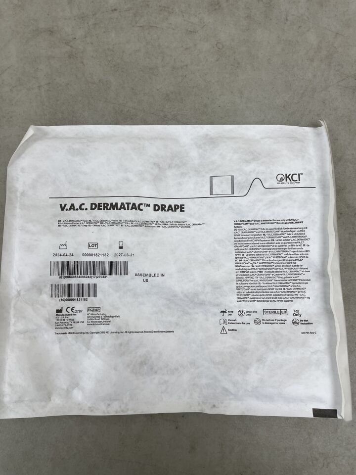 DTAC10LDP - KCI - V.A.C. Dermatac Drape, (EA) - ( Expiry Date: 2027-03-31 )