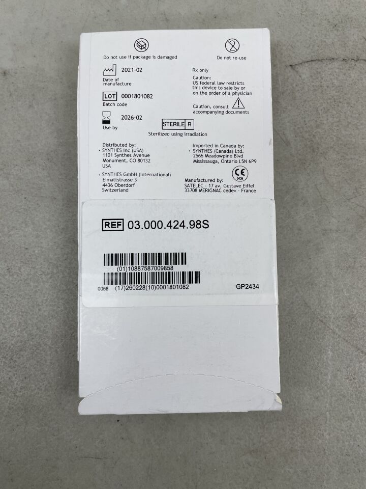 03.000.424.98S - SYNTHES - Saw Round, 38.9 X 5.00mm , ( BX/1 ) - ( Expiry Date : 2026-02-28 )