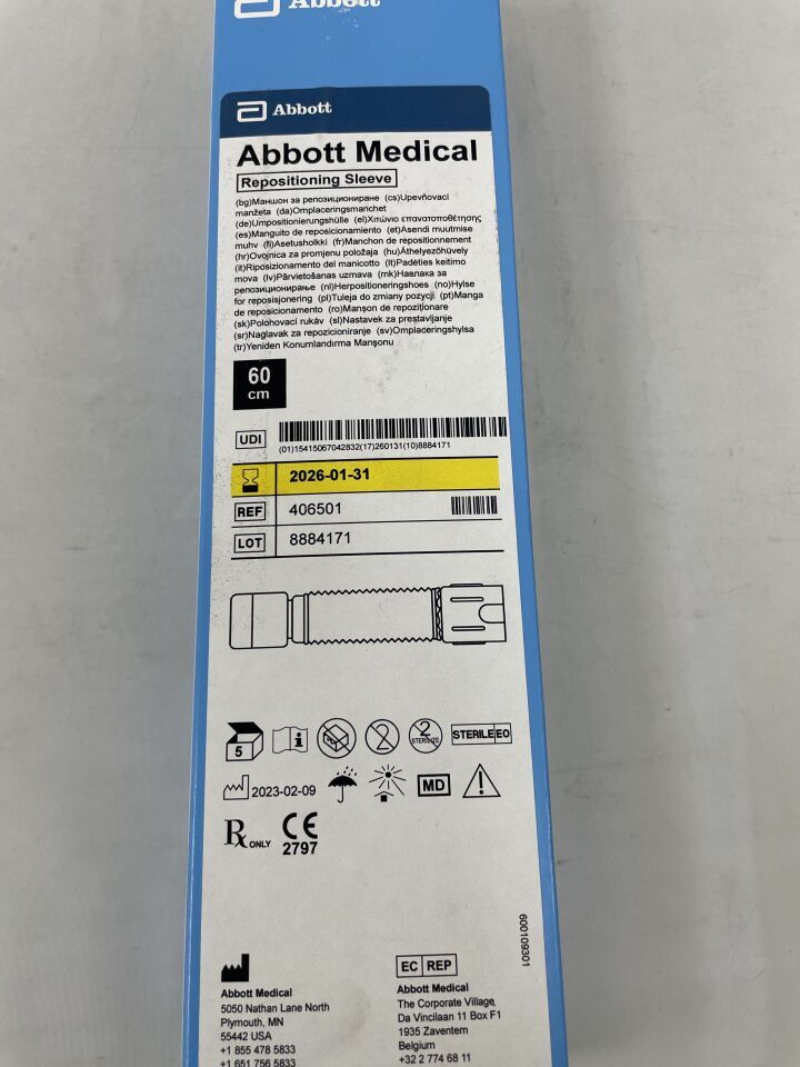 406501 - ABBOTT - Manga de reposicionamiento sjm de 60 cm, ( BX/5 ) - ( Fecha de caducidad : 2026-01-31 )