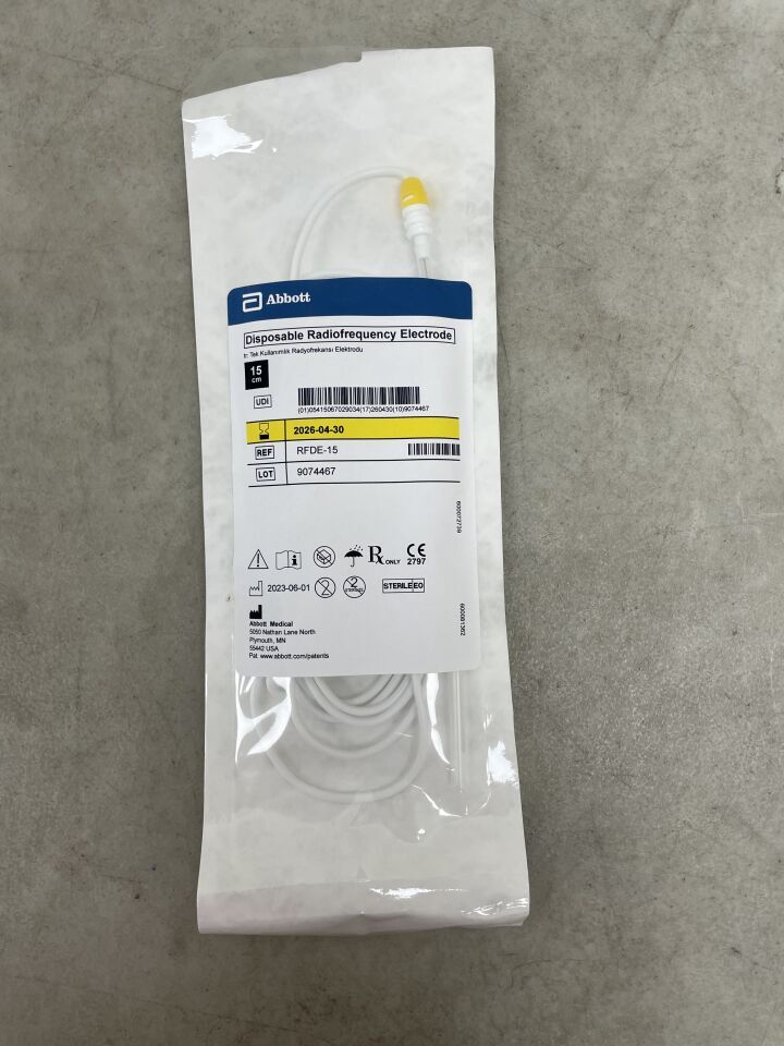RFDE-15 - ABBOTT - Electrodo de RF SJM, 15 cm, (unidad) - (Fecha de caducidad: 30/04/2026)