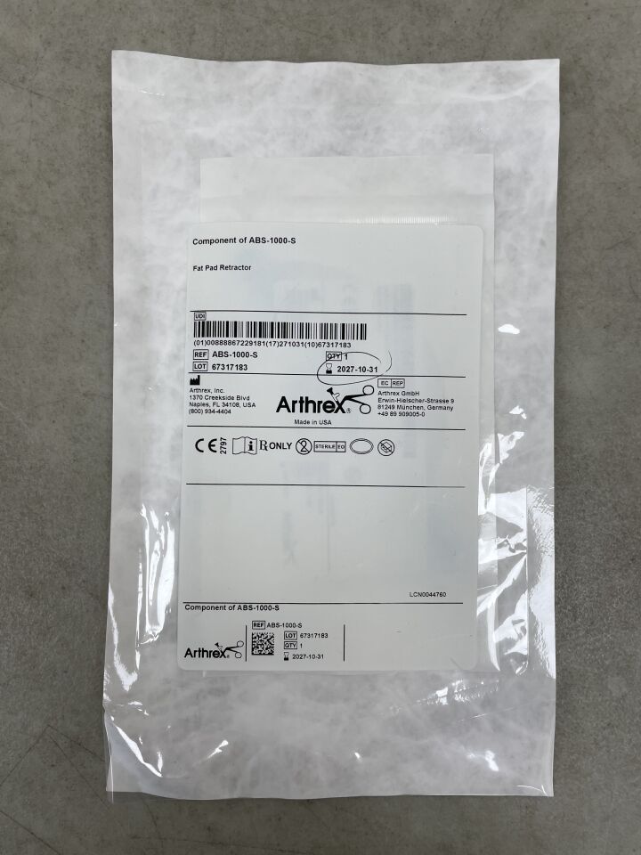 CO-ABS-1000-S - ARTHREX - Componente del retractor de almohadilla adiposa (ABS-1000-S), ( EA ) - (Fecha de caducidad: 31/10/2027)