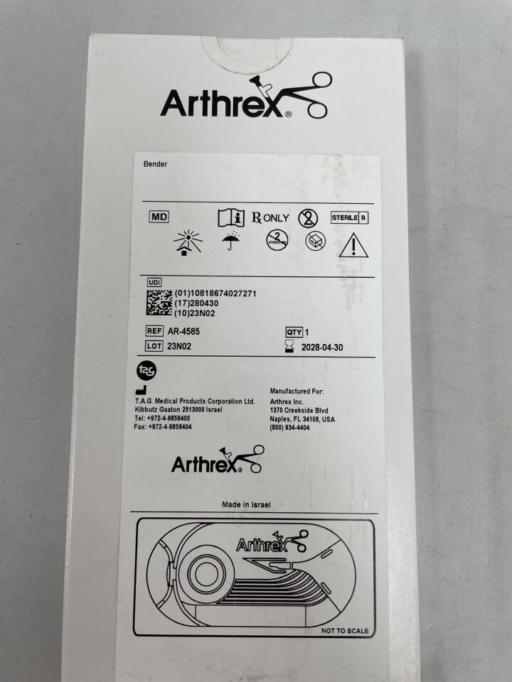 AR-4585 - ARTHREX - Dobladora, ( BX/1 ) - ( Fecha de caducidad : 2028-04-30 )