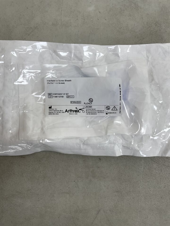 CO-AR-6551C - ARTHREX - Componente de la vaina para tornillos de interferencia (AR-6551C) (para tornillos de 6 mm o 7 mm), (unidad) - (Fecha de caducidad: 31/05/2026)