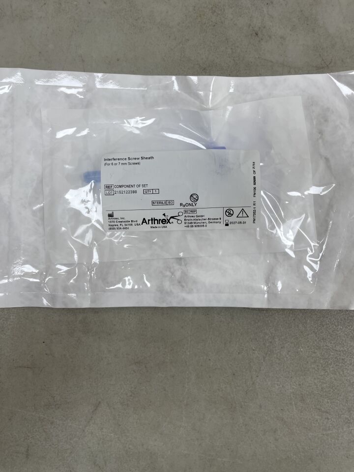 CO-AR-6551C - ARTHREX - Componente de la vaina para tornillos de interferencia (AR-6551C) (para tornillos de 6 mm o 7 mm), (unidad) - (Fecha de caducidad: 31/05/2027)