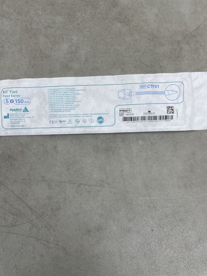 CTF01 - APPLIED MEDICAL RESOURCES - Kii Fios Z-Thread First Entry Access System, 5 x 150 mm, (EA) - ( Expiry Date: 2025-08-21 )