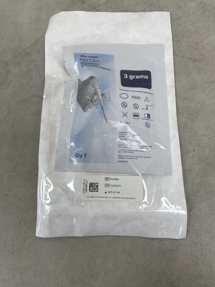 PCUS003 - BAXTER - PerClot 3G Absorbable Hemostatic Powder 9cm Standard Tip, (EA) - ( Expiry Date: 2025-07-09 )