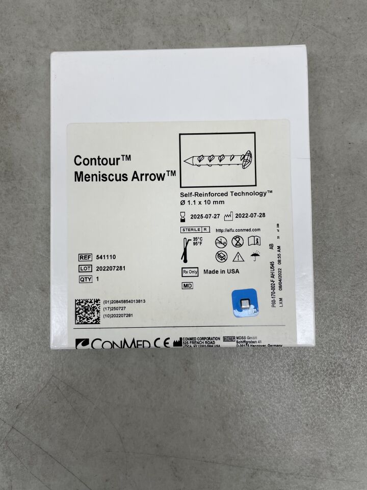 541110 - CONMED - Contour Meniscus Arrow, 1.1 OD x 10 mm , (BX/1) - ( Expiry Date: 2025-07-27 )