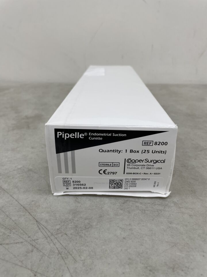 8200 - COOPER SURGICAL - Pipelle Endometrial Suction Curette, (BX/25) - ( Expiry Date: 2025-05-17 )