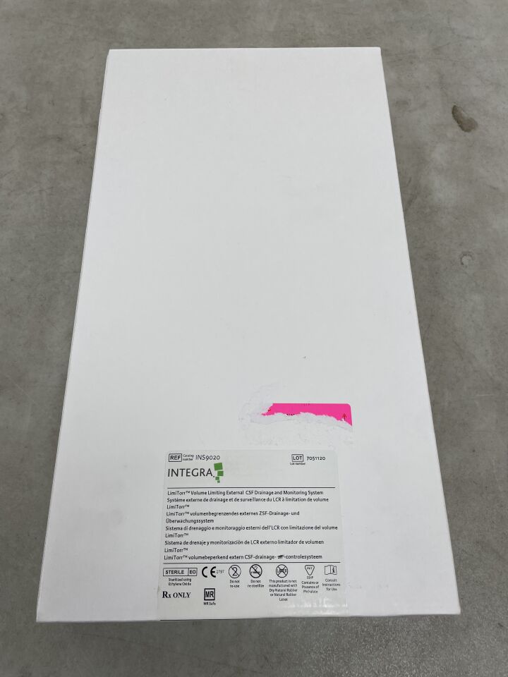 INS9020 - INTEGRA - LimiTorr Volume Limiting External CSF Drainage System with Burette, 20 mL, (BX/1) - ( Expiry Date: 2025-06-30 )