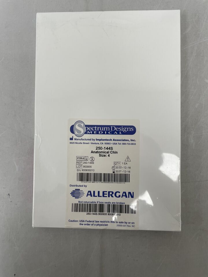 250-144S - ALLERGAN - Spectrun Designs Medical Anatomical Chin, Size - 4, (BX/1) - ( Expiry Date: 2027-12-16 )