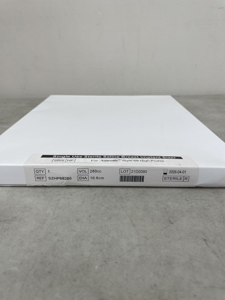 SZHP68280 - ALLERGAN - Natrelle Saline Breast Implant Sizer for Natrelle Style 68 High Profile, 280cc, (BX/1) - ( Expiry Date: 2026-04-01 )