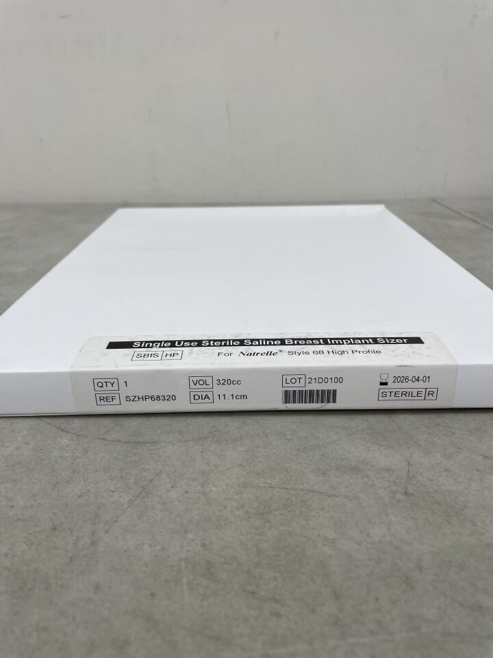 SZHP68320 - ALLERGAN - Natrelle Saline Breast Implant Sizer for Natrelle Style 68 High Profile, 320cc, (BX/1) - ( Expiry Date: 2026-04-01 )