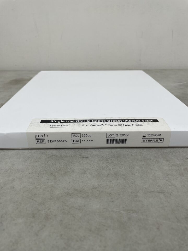 SZHP68320 - ALLERGAN - Natrelle Saline Breast Implant Sizer for Natrelle Style 68 High Profile, 320cc, (BX/1) - ( Expiry Date: 2026-05-01 )