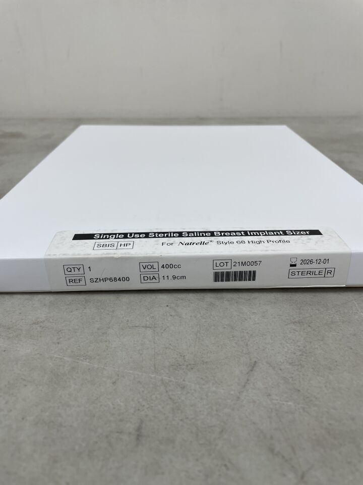 SZHP68400 - ALLERGAN - Natrelle Saline Breast Implant Sizer for Natrelle Style 68 High Profile, 400cc, (BX/1) - ( Expiry Date: 2026-12-01 )
