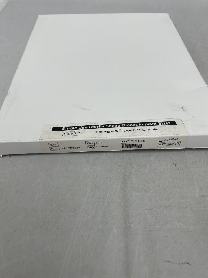 SZLP68525 - ALLERGAN - Sterile Breast Implant Sizer,Style 68 Low Profile, 225cc, (BX/1) - ( Expiry Date: 2026-08-01 )