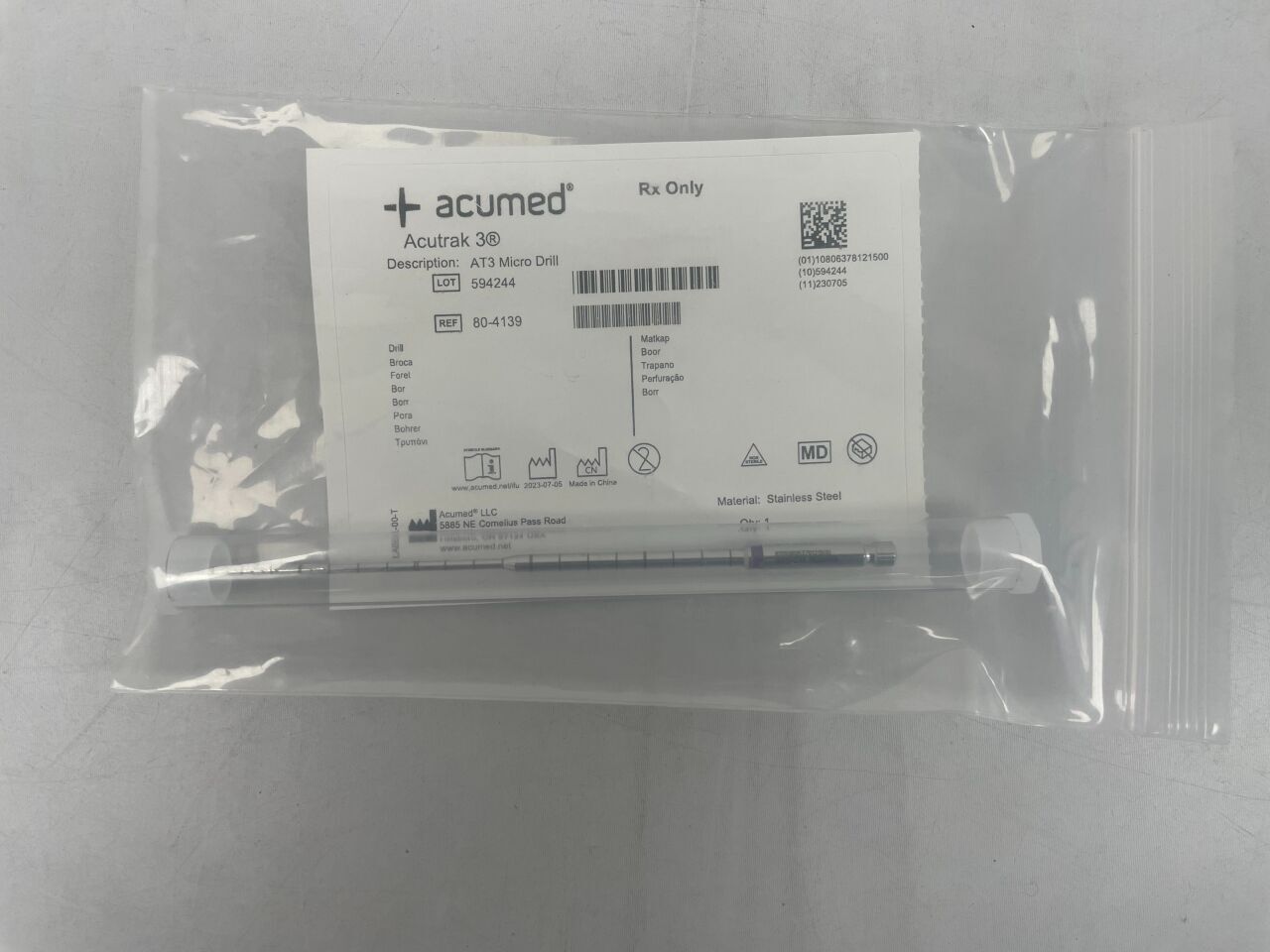 80-4139 - ACUMED - AT3 微型鑽頭,(EA)-(有效期至:2099-12-31)