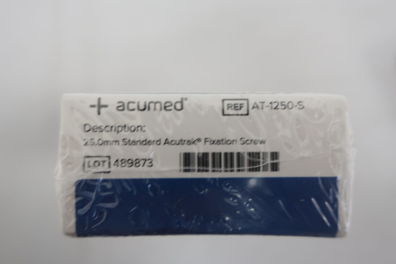 AT-1250-S - ACUMED - acutrak 標準無頭壓縮螺絲,25mm,(BX/1)-(有效期限至:2027-01-19)