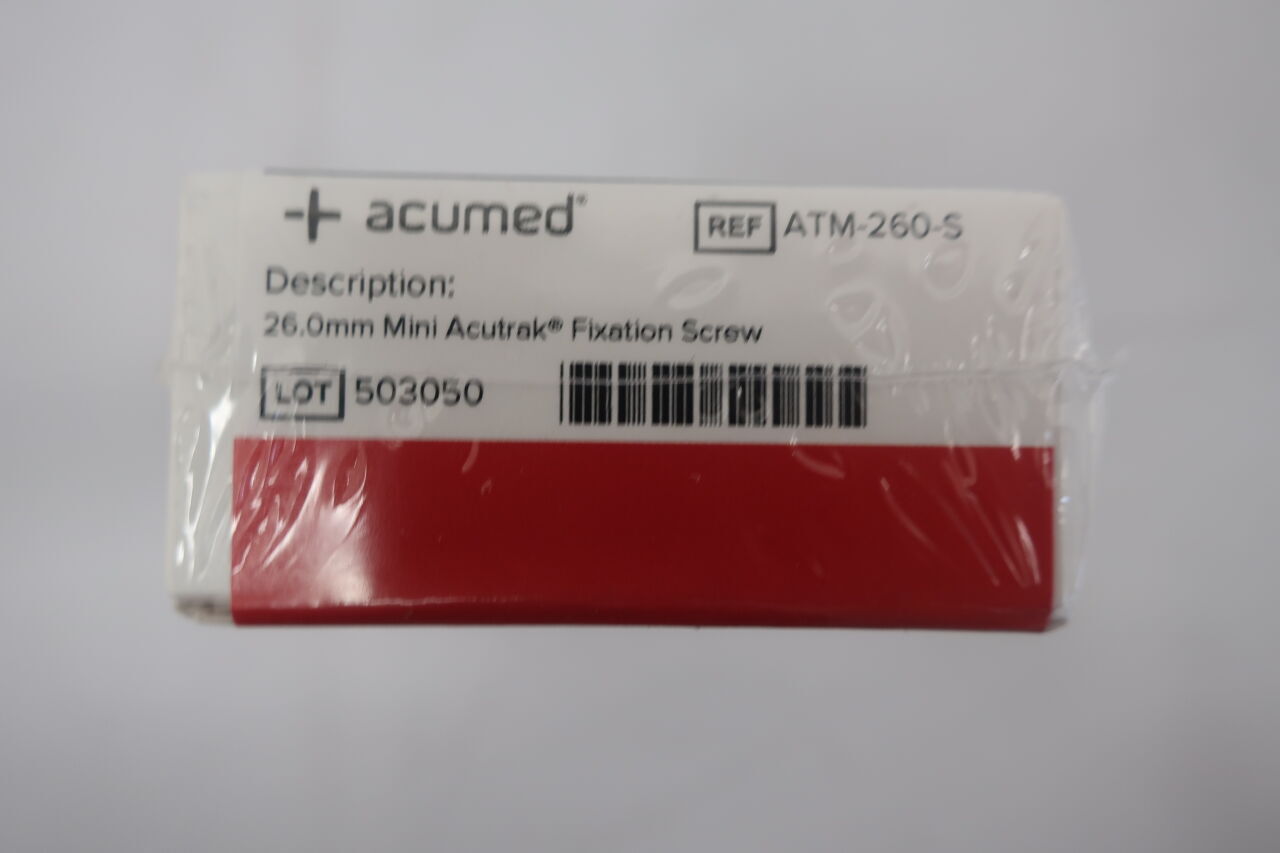 ATM-260-S - ACUMED - 26.0mm 迷你 Acutrak 固定螺絲,(BX/1)-(有效期限至:2027-06-30)