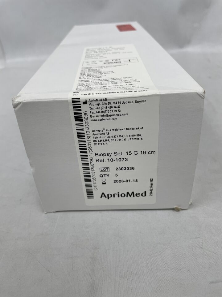 10-1073 - APRIOMED - Bonopty Biopsy Set 15G, 16 cm, (BX/5) - ( Expiry Date: 2026-01-18 )