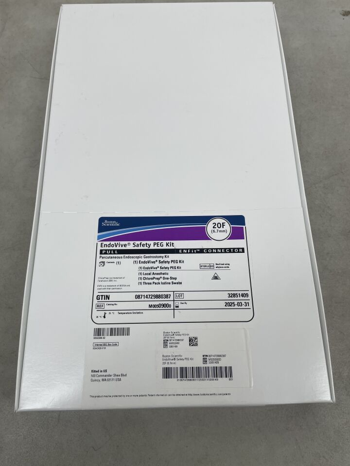 0900 - BOSTON SCIENTIFIC - EndoVive Safety Percutaneous Endoscopic Gastrostomy Kit, 20F, Pull, ENFit Connector, () - ( Expiry Date: 2025-03-31 )