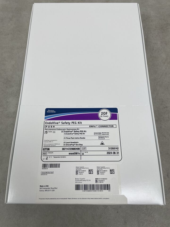 0901 - BOSTON SCIENTIFIC - Endovive Safety PEG Kit, Percutaneous Endoscopic Gastrostomy Kit, 20F, () - ( Expiry Date: 2024-08-31 )