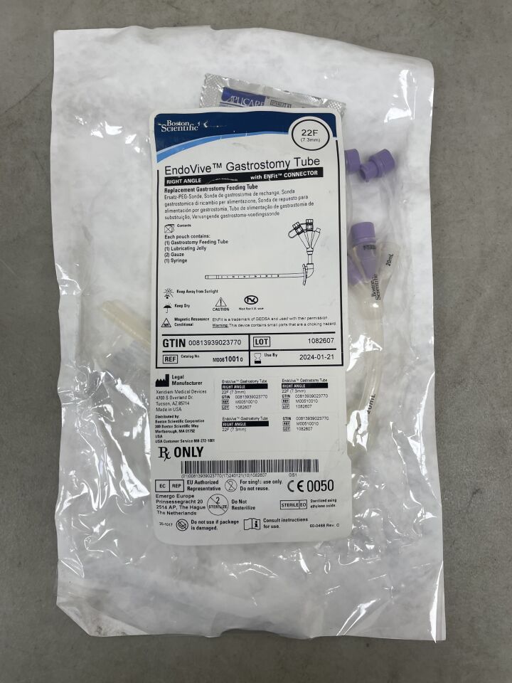 1001 - BOSTON SCIENTIFIC - Endovive Gastronmy Tube, 22F, (EA) - ( Expiry Date: 2024-01-21 )