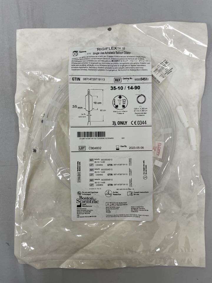 5451 - BOSTON SCIENTIFIC - RIGIFLEX II Single Use Achalasia Balloon Dilator - 35mm x 10cm x 90cm, (EA) - ( Expiry Date: 2025-10-25 )