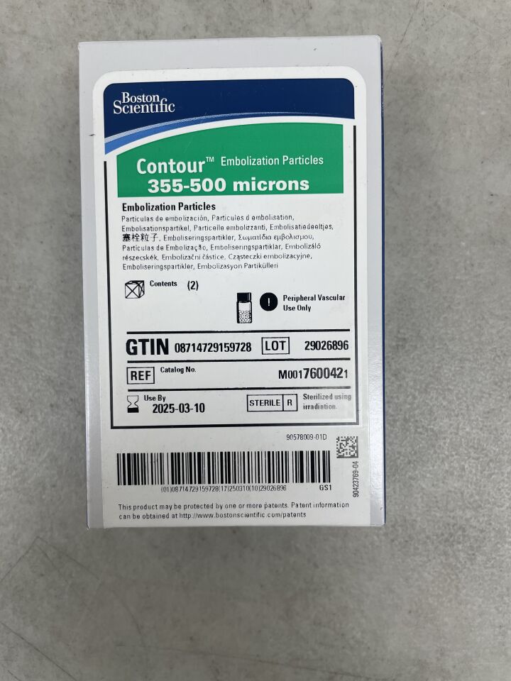 760042 - BOSTON SCIENTIFIC - CONTOUR Embolization Particles, 355-500 microns, (BX/2) - ( Expiry Date: 2025-03-10 )