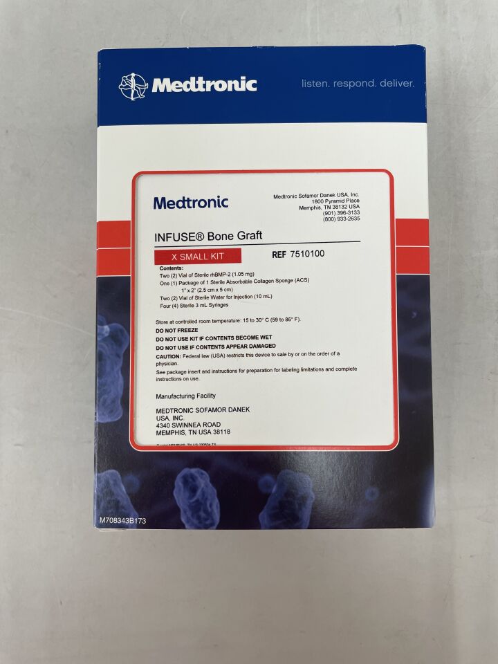 7510100 - MEDTRONIC - Infuse Bone Graft X-Small Kit, (BX/1) - ( Expiry Date: 2025-05-31 )