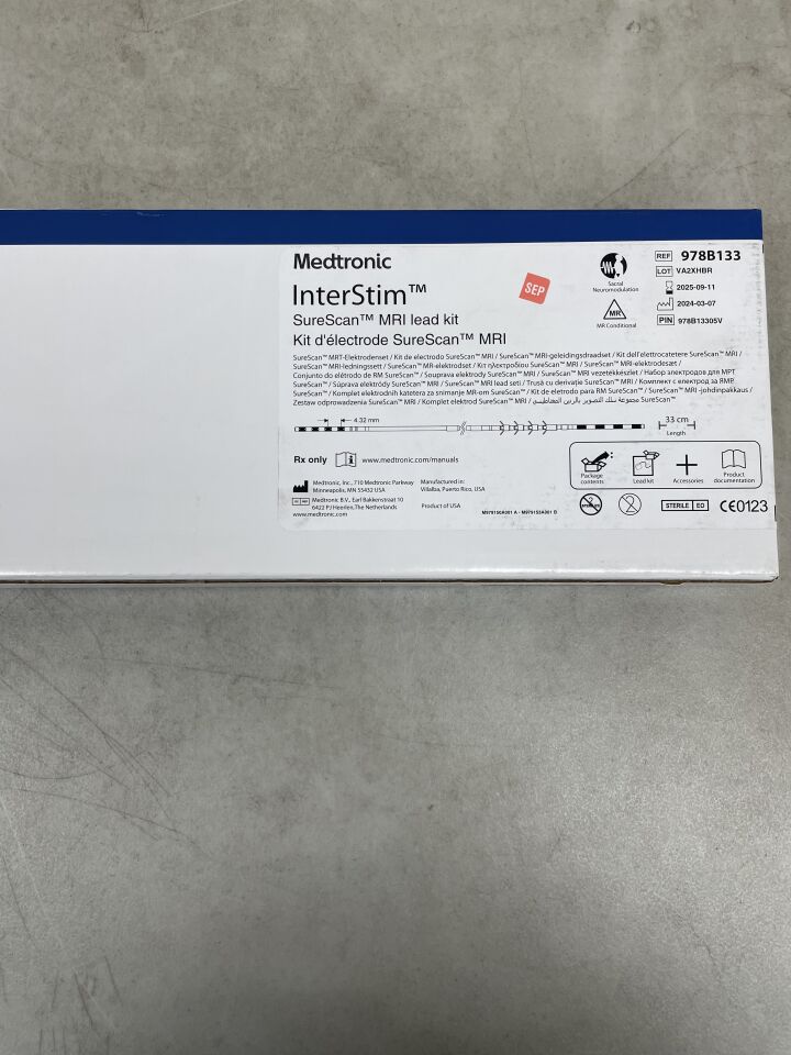 978B133 - MEDTRONIC - InterStim SureScan MRI Lead Kit, 33cm, (BX/1) - ( Expiry Date: 2025-09-11 )
