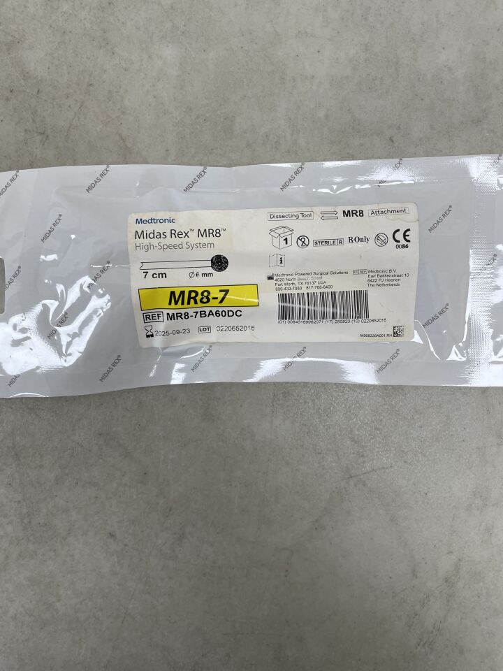 MR8-7BA60DC - MEDTRONIC - Midas Rex MR8 Ball Diamond Coarse Cutting Burr, 6 mm Head Diameter, 7 cm Shaft Length, (EA) - ( Expiry Date: 2025-09-23 )