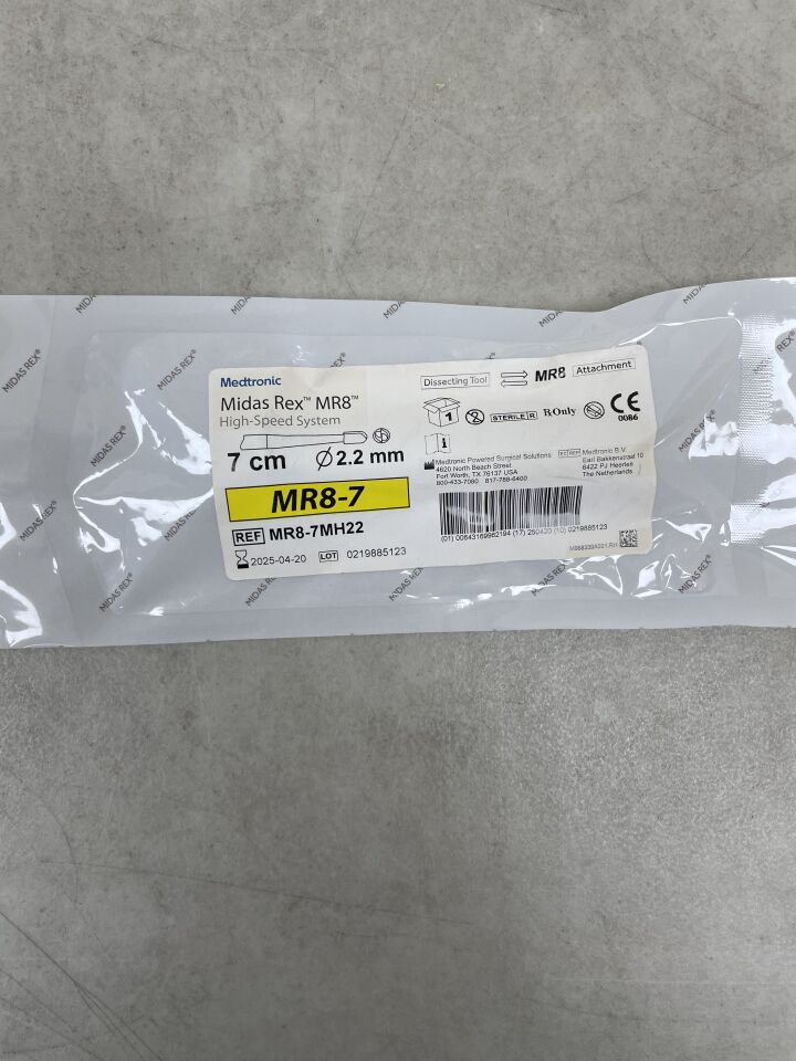 MR8-7MH22 - MEDTRONIC - midas rex mr8, matchhead - fluted, 2.2mm, 7cm (small bore), (EA) - ( Expiry Date: 2025-04-20 )