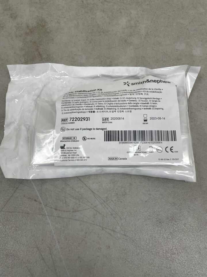 72202931 - SMITH & NEPHEW - Ankle Stabilization Kit, (EA) - ( Expiry Date: 2023-08-14 )