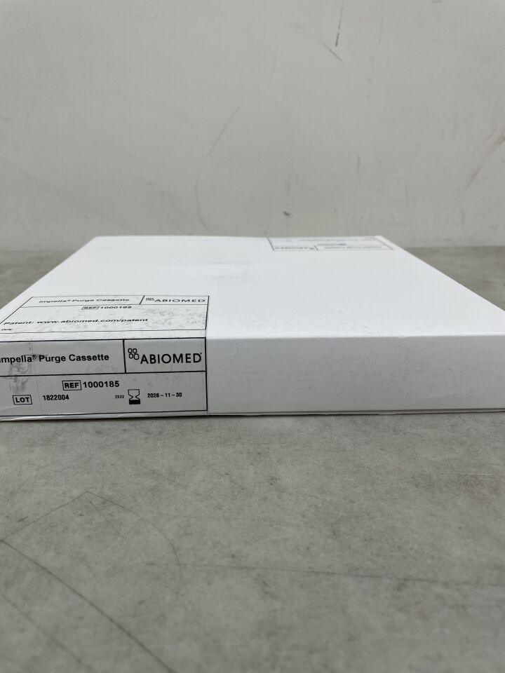 1000185 - ABIOMED - Casete de purga para el controlador Impella - Bomba de infusión (2000171) - Conector en Y retirado, (BX/1) - (Fecha de caducidad: 30/11/2026)