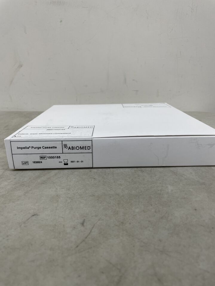 1000185 - ABIOMED - Casete de purga para el controlador Impella - Bomba de infusión (2000171) - Conector en Y retirado, (BX/1) - (Fecha de caducidad: 31/01/2027)