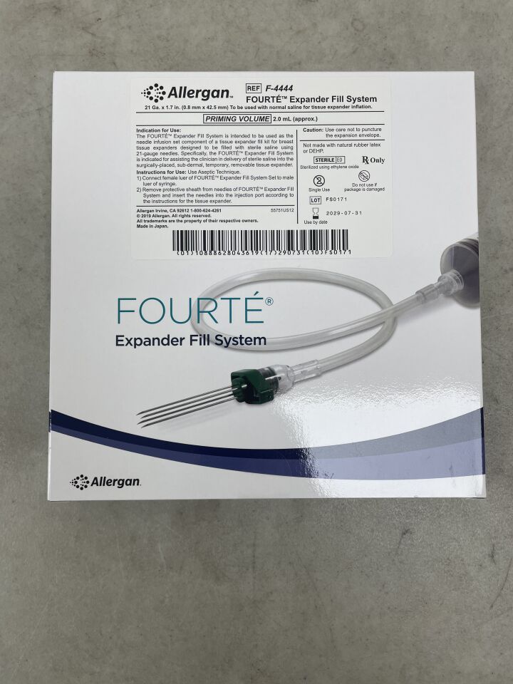 F-4444 - ALLERGAN - Natrelle Fourte Expander Fill System, 21G x 1.7 in. Needle Length, (BX/1) - ( Expiry Date: 2029-07-31 )