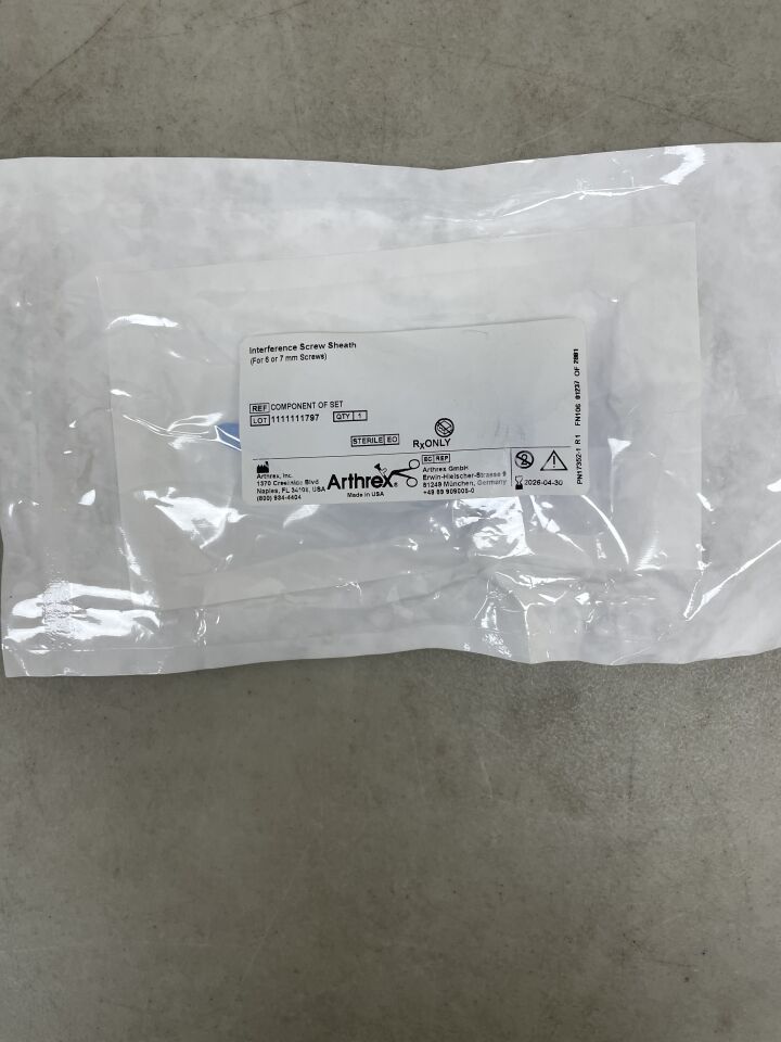 CO-AR-6551C - ARTHREX - Componente de la vaina para tornillos de interferencia (AR-6551C) (para tornillos de 6 mm o 7 mm), (unidad) - (Fecha de caducidad: 30/04/2026)