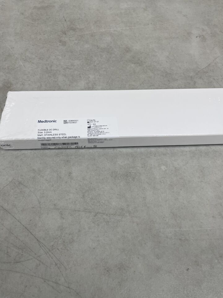 G3600321 - MEDTRONIC - Flexible OC Drill, Stainless Steel 3.2mm , ( BX/1 ) - ( Expiry Date : 2031-07-07 )