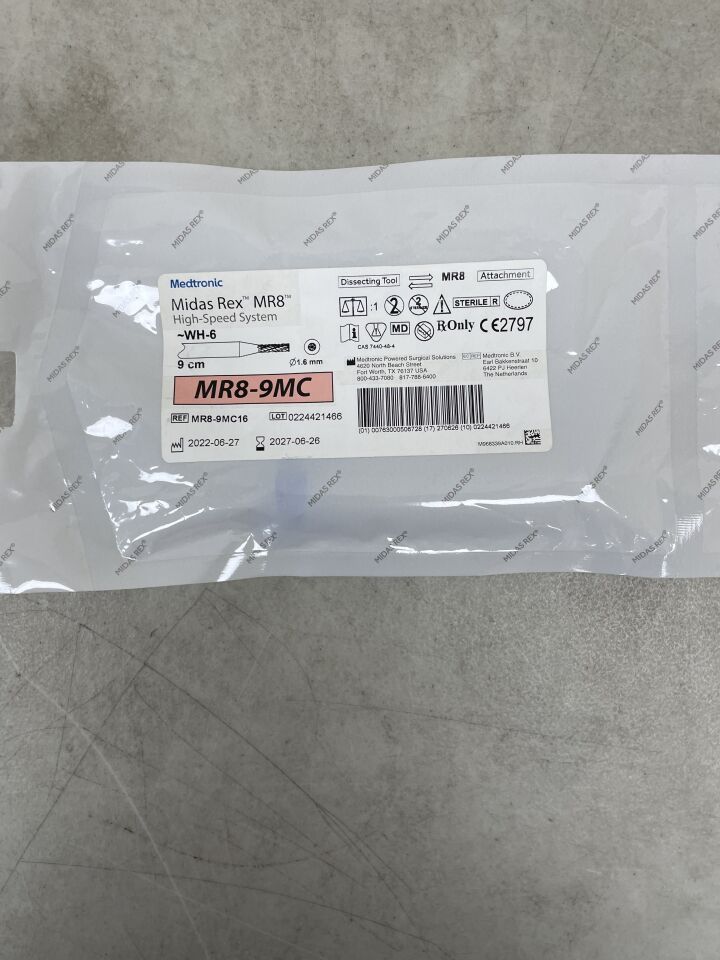 MR8-9MC16 - MEDTRONIC - MIDAS REX MR8 High Speed System , ( EA ) - ( Expiry Date : 2027-06-26 )