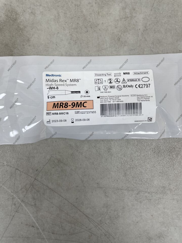 MR8-9MC16 - MEDTRONIC - MIDAS REX MR8 High Speed System , ( EA ) - ( Expiry Date : 2028-09-06 )