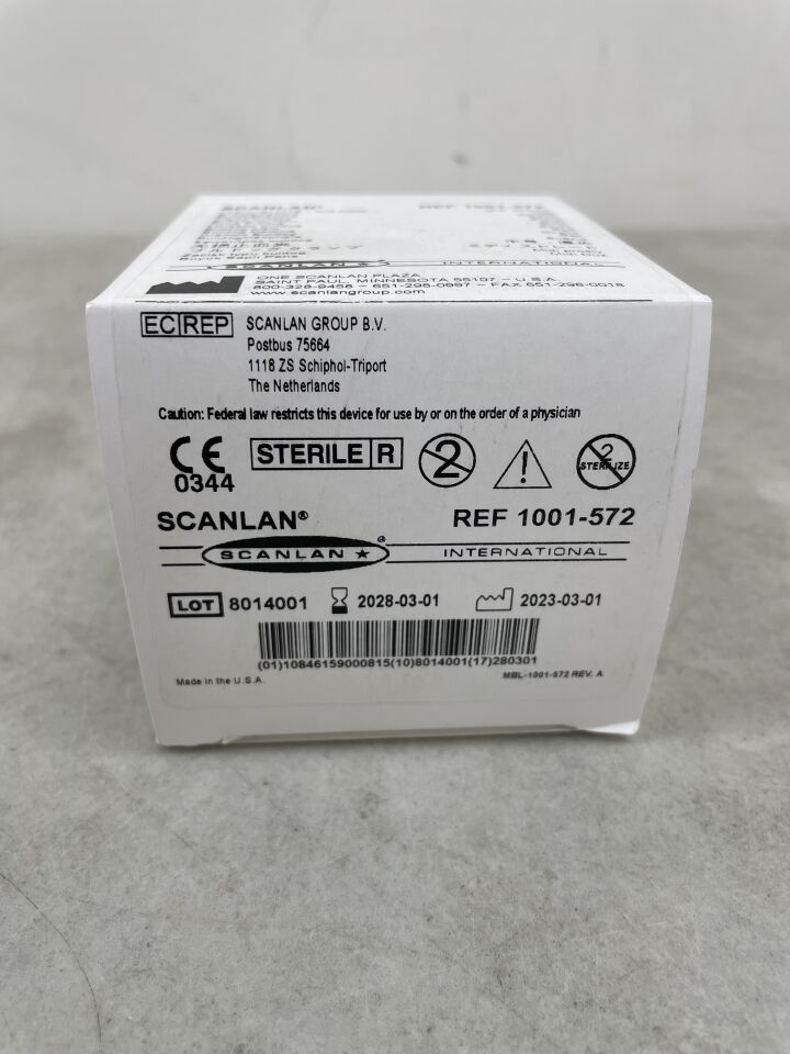1001-572 - SCANLAN - Pinzas Bulldog Vascu-Statt II Plus, rectas, midi (2 por paquete), (caja de 5) - (Fecha de caducidad: 01/03/2028)