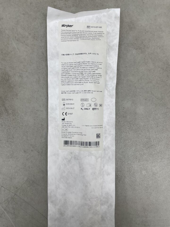 0210-007-000 - STRYKER - Punta de canal femoral coaxial (EA) - (Fecha de caducidad: 01/09/2026)
