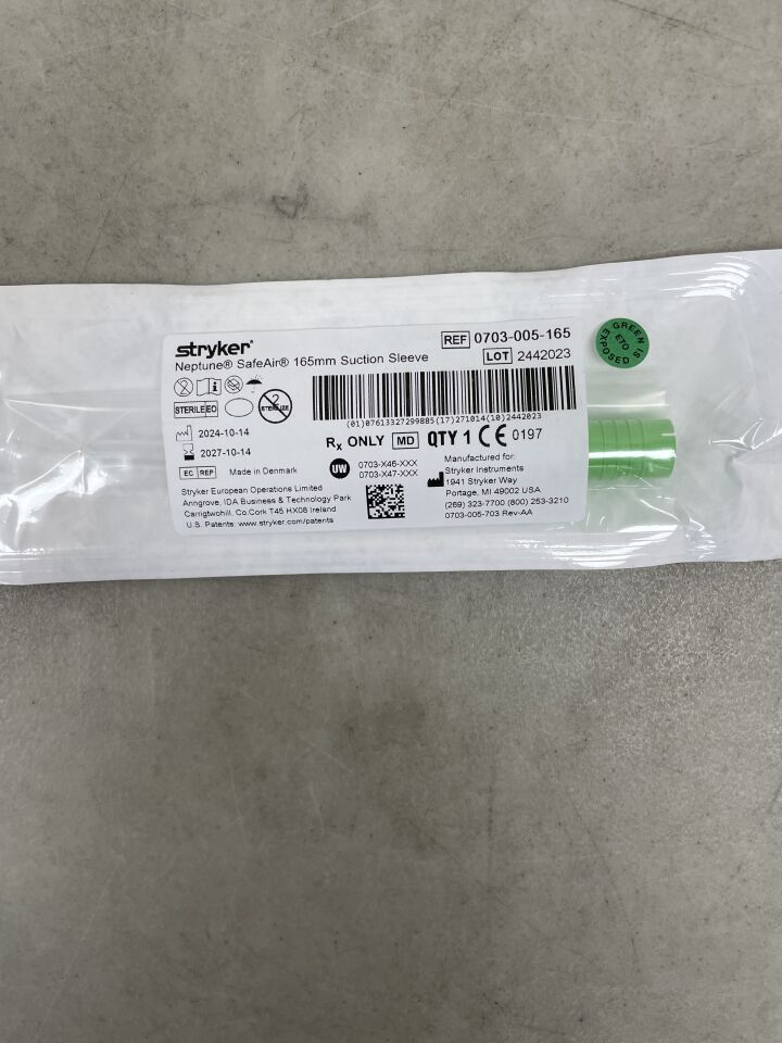 0703-005-165 - STRYKER - Neptune Suction Sleeve 165mm , ( EA ) - ( Expiry Date : 2027-10-14 )