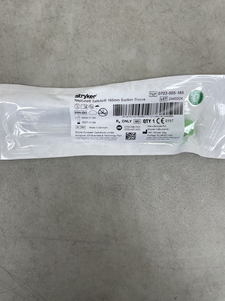 0703-005-165 - STRYKER - Neptune Suction Sleeve 165mm , ( EA ) - ( Expiry Date : 2027-11-04 )
