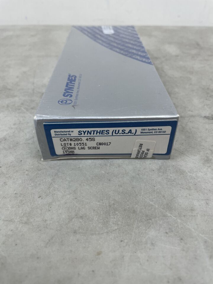 280.45S - SYNTHES - DHS/DCS Lag Screw 12.7mm x 145mm, (BX/1) - ( Expiry Date: 2099-12-31 )