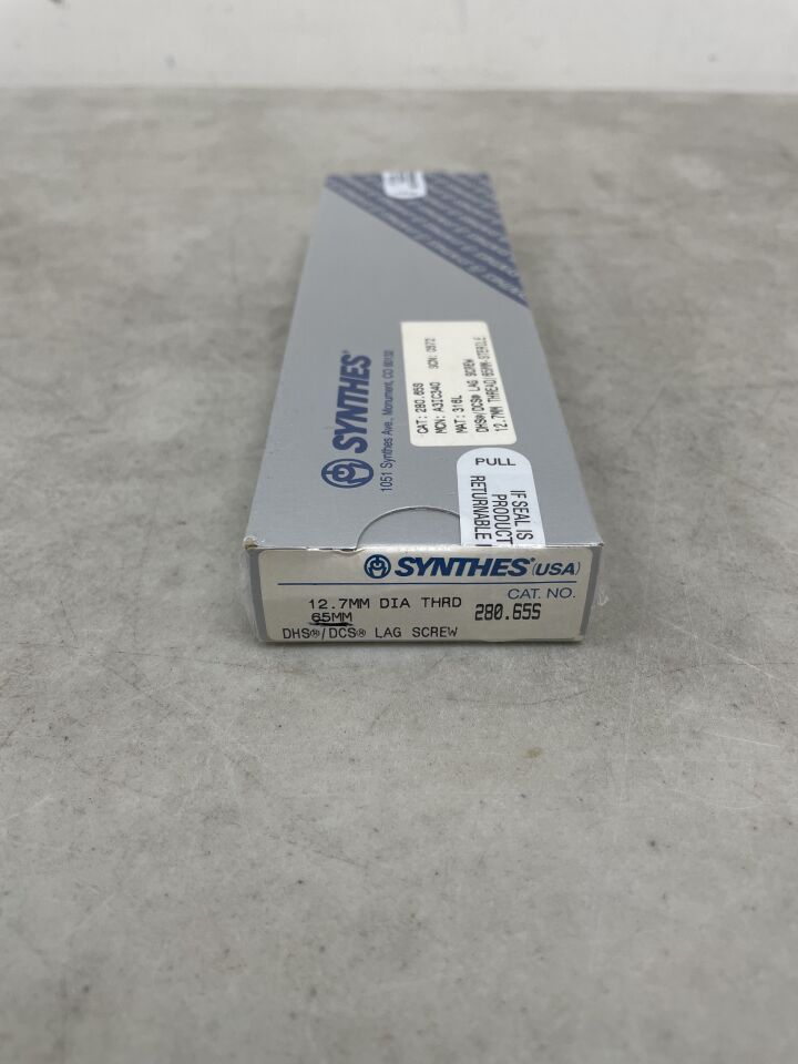 280.65S - SYNTHES - DHS/DCS Lag Screw 12.7mm x 65mm, (BX/1) - ( Expiry Date: 2099-12-31 )